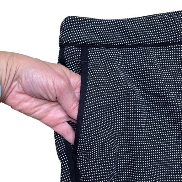 H&M Tuxedo Pants Tiny Dots Black White 2 - Picture 2 of 16